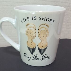 Amanda Greenwood's Coffee Mug - Life Is Short, Buy The Shoes. NWT 20 Oz